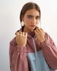 Topshop Topshop color block bomber jacket in blue and mauve-No color - 2