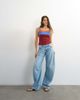 Topshop Topshop color block cami in burgundy-Red - 4