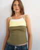 Topshop Topshop color block cami in yellow - 1