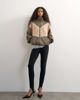 Topshop Topshop color block leather look track jacket in pink - 2