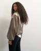 Topshop Topshop color block leather look track jacket in pink - 3