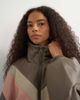 Topshop Topshop color block leather look track jacket in pink - 4