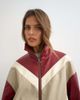 Topshop Topshop color block leather look track jacket in red - 2