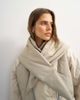 Topshop Topshop color block patch liner jacket with scarf in neutral - 3