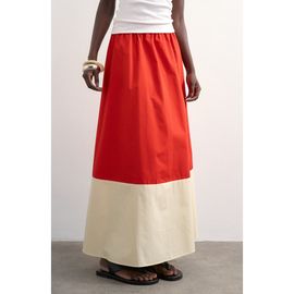 Topshop Topshop Colorblock Maxi Skirt