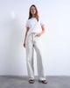 Topshop Topshop Column mid rise jeans in bone-White - 2
