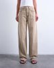 Topshop Topshop Column mid rise jeans in washed beige-Neutral - 1