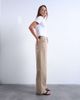 Topshop Topshop Column mid rise jeans in washed beige-Neutral - 3