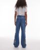 Topshop Topshop Column mid rise jeans with cutwork details in mid blue - 2