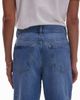 Topshop Topshop Column mid rise jeans with cutwork details in mid blue - 4