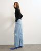 Topshop Topshop Column mid rise jeans with extreme rips in bleach-Blue - 3