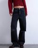 Topshop Topshop Column mid rise jeans with rips in washed black - 2