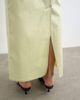 Topshop Topshop column midi skirt with contrast stitch detail in light green - 3