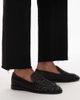 Topshop Topshop Connor real leather woven loafers in black - 1