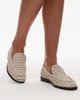 Topshop Topshop Connor real leather woven loafers in off-white - 1