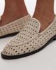 Topshop Topshop Connor real leather woven loafers in off-white - 2