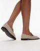 Topshop Topshop Connor real leather woven loafers in off-white - 3