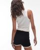 Topshop Topshop contrast ruffle edge shorts in black - part of a set - 2