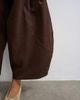 Topshop Topshop cord mid length ovoid pants in chocolate-Brown - 2