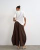 Topshop Topshop cord mid length ovoid pants in chocolate-Brown - 3