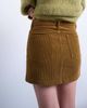 Topshop Topshop cord mini pelmet skirt in honey-Yellow - 3