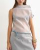 Topshop Topshop cord style belt in cornflower blue - 4