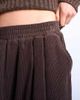Topshop Topshop corduroy wide leg awkward length pants in brown - 3
