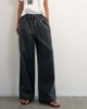 Topshop Topshop corduroy wide leg pull on pants in gray - 2