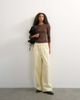 Topshop Topshop corduroy wide leg pull on pants in stone-Neutral - 1