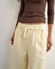 Topshop Topshop corduroy wide leg pull on pants in stone-Neutral - 4