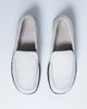 Topshop Topshop Corrie real leather flat shoe loafers in off-white pony - 1