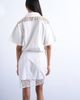 Topshop Topshop cotton crochet wrap skirt shirt dress in white-Brown - 2