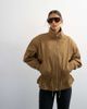 Topshop Topshop cotton toggle waist zip up jacket in khaki-Green - 1