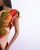 Topshop Topshop cowl back flutter sleeve maxi dress in abstract floral-Multi - 3