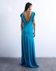 Topshop Topshop cowl back flutter sleeve maxi dress in Air Force blue - 2