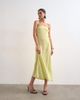 Topshop Topshop cowl back strapless midaxi dress in buttermilk yellow - 1