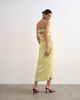 Topshop Topshop cowl back strapless midaxi dress in buttermilk yellow - 4
