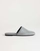Topshop Topshop Cressida premium real leather square toe mules in gray - 1