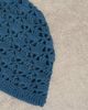Topshop Topshop crochet beanie hat in deep blue - 3