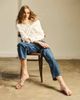Topshop Topshop cropped kick flare jeans in rich blue - 2