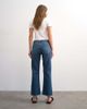 Topshop Topshop cropped kick flare jeans in rich blue - 3