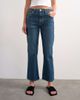 Topshop Topshop cropped kick flare jeans in rich blue - 4