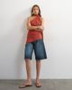 Topshop Topshop cupro halter scarf detail top in rust-Red - 1