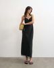 Topshop Topshop cupro lace trim midi slip dress in black - 1