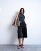 Topshop Topshop cupro ruched detail top in black - 3