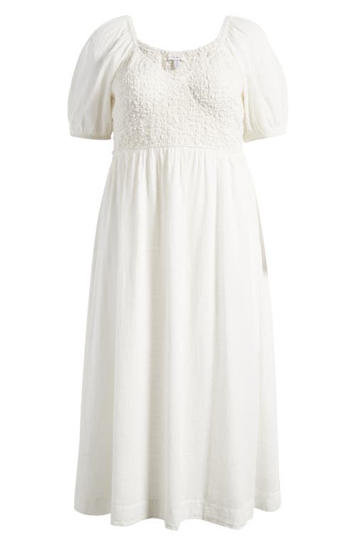 Topshop Topshop Curve Smocked Cotton Blend Dress