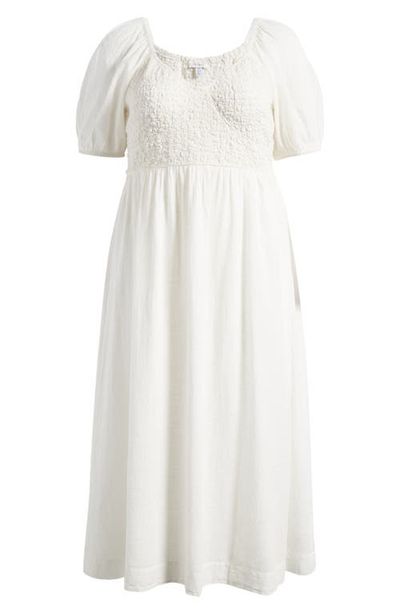 Topshop Topshop Curve Smocked Cotton Blend Dress