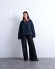 Topshop Topshop cut corduroy jacket with contrast corduroy collar in navy - 2