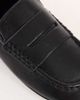 Topshop Topshop Daniel real leather flat square toe loafer in black - 2