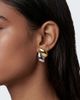 Topshop Topshop Danny waterproof stainless steel statement earrings in gold and silver-Multi - 2